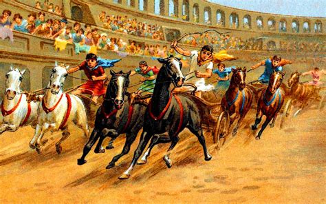 Roman chariot race in Circus Maximus | Chariot racing, Roman chariot ...