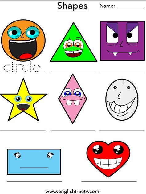 Shapes Worksheet! | Shapes worksheets, Fun worksheets, Shape songs