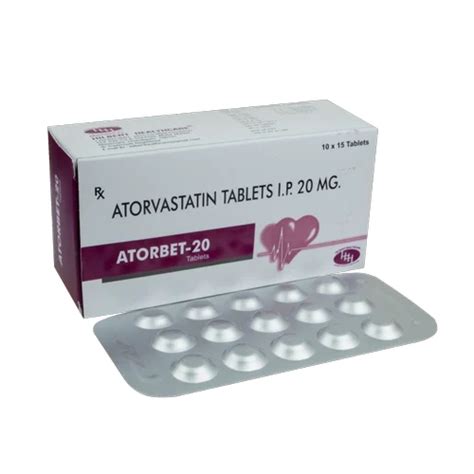 Atorvastatin 20 Mg Tablets, Prescription, Packaging Size: 10X10 at Rs 1350/box in Chandigarh