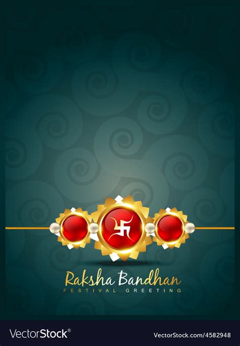 Creative indian rakhi Royalty Free Vector Image