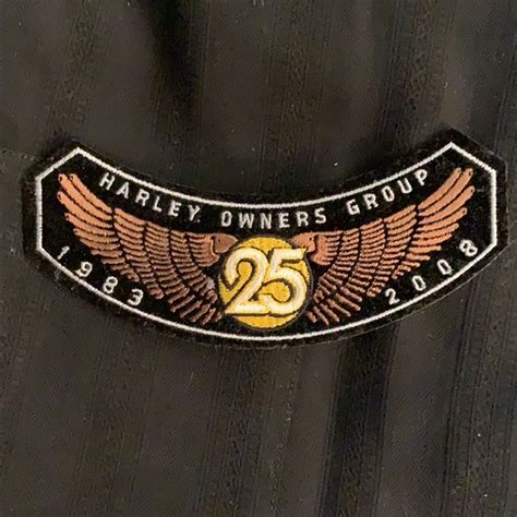 Harley-Davidson | Other | Hog 25 Year Anniversary Membership Patch | Poshmark