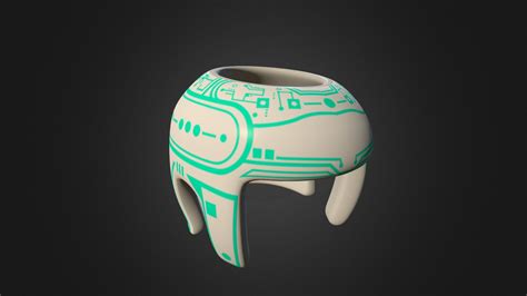 Tron Helmet - 3D model by basic2basic [111e2c8] - Sketchfab