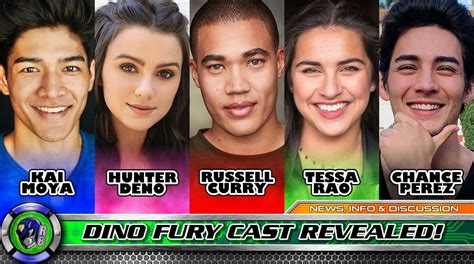 Power Rangers Dino Fury Cast 2021 in 2021 | Power rangers dino charge ...