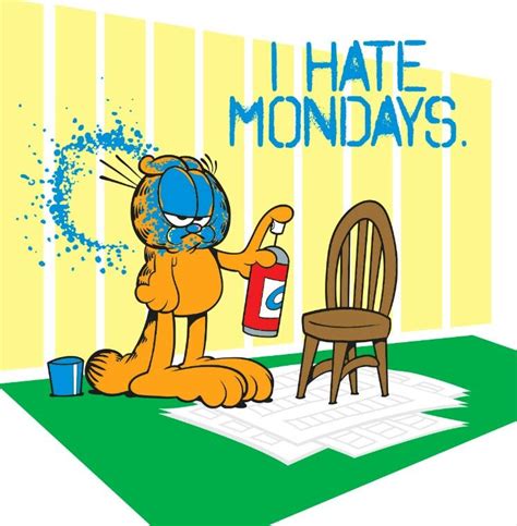 Garfield Mondays | I hate mondays, Hate mondays, Garfield and odie