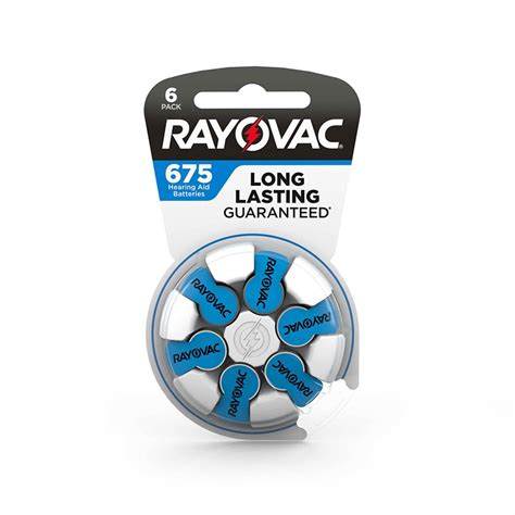 Size 675 Hearing Aid Batteries - Rayovac