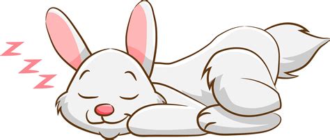 Bunny Sleeping PNGs for Free Download