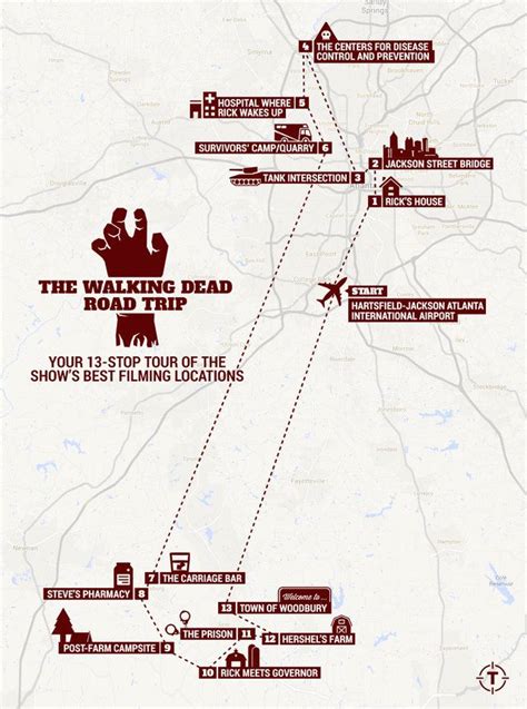 'The Walking Dead' Road Trip: Your 13-Stop Tour of the Show's Best ...