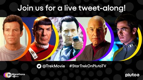 Pluto TV Running Star Trek Movie Marathon On Saturday, TrekMovie Will ...