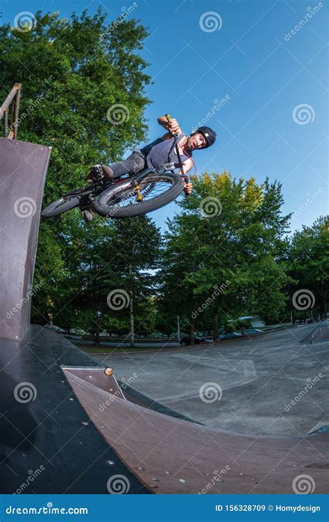 BMX Bike Stunt stock image. Image of scene, performance - 156328709