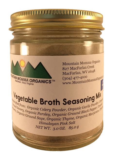 Vegetable Broth Seasoning Mix - Mountain Momma Organics