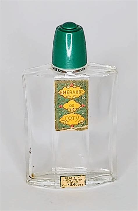 Vintage Coty EMERAUDE perfume bottle - Gem