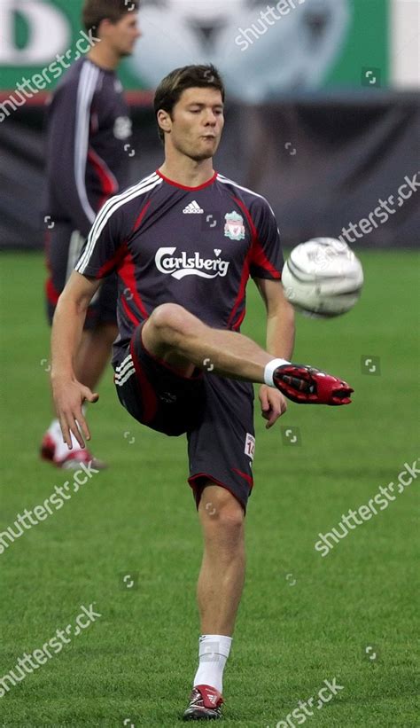 Xabi Alonso Liverpool During Their Training Editorial Stock Photo ...