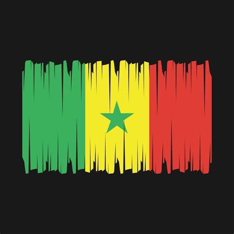 Senegal Flag Vector 21764802 Vector Art at Vecteezy