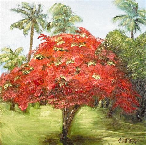 Flamboyan Painting by Melissa Torres - Fine Art America