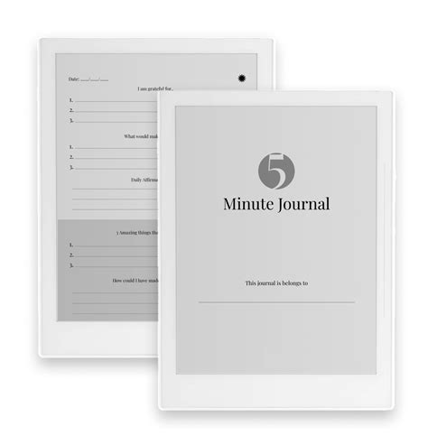 5 Minute Journal Digital Template For Supernote A5X/A6X/A5/A6 - Grace Vault