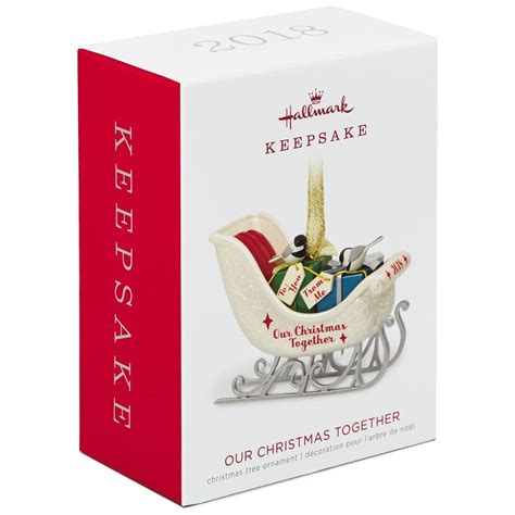 Hallmark Keepsake Christmas Ornament 2018 Year Dated, Our Christmas Together Sleigh - Walmart.com