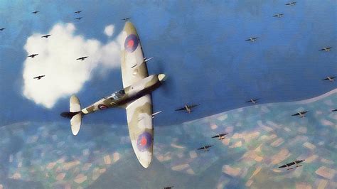 Supermarine Spitfire - 18 Painting by AM FineArtPrints