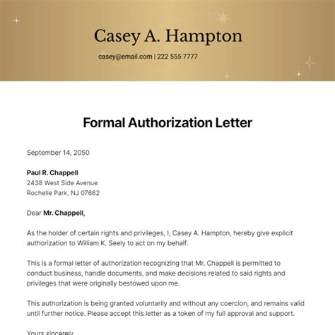 FREE Authorization Letter Templates & Examples - Edit Online & Download ...