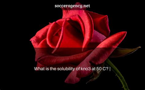 What is the solubility of kno3 at 50 C? | - Soccer Agency