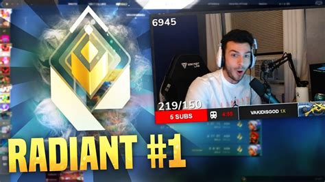 I Hit RANK 1 RADIANT in VALORANT! - YouTube