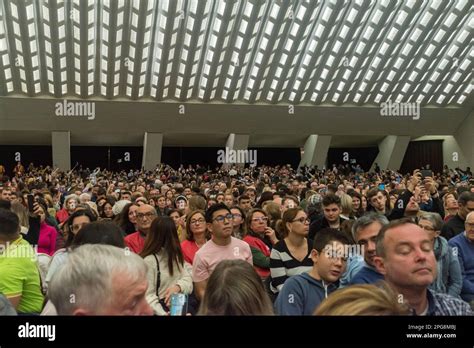 Vatican City, Vatican - December 7, 2022: Pilgrims on public Papal ...