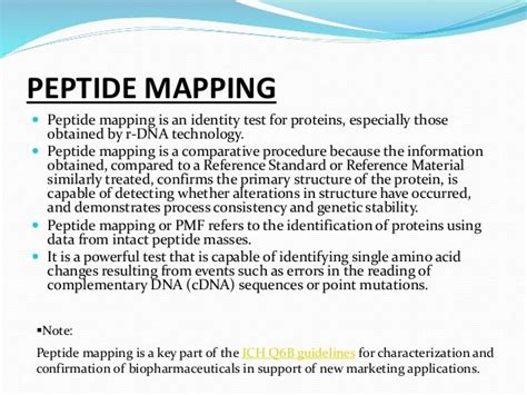 Peptide mapping