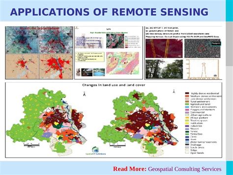 APPLICATIONS OF REMOTE SENSING