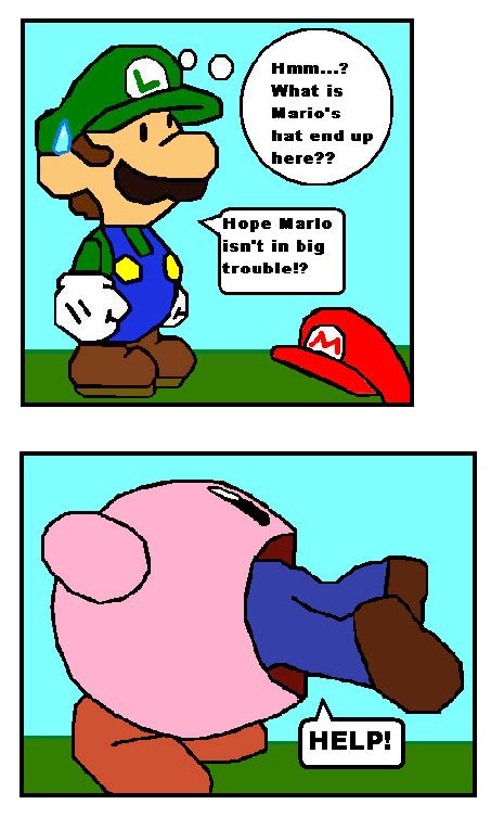 Kirby Eating Mario by 7kmart on DeviantArt