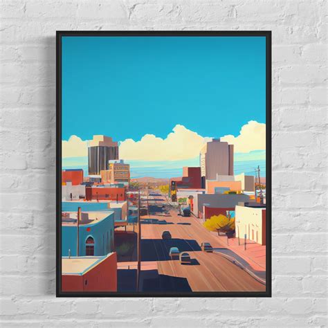 El Paso Texas Art Print El Paso Poster Artwork - Etsy