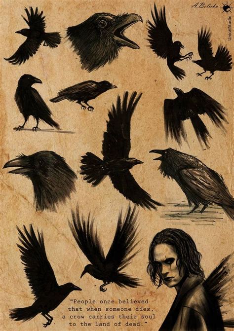 The Crow by UnicatStudio on DeviantArt | Crow tattoo design, Crow tattoo, Crows drawing