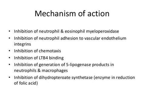 Dapsone Mechanism Of Action - slideshare