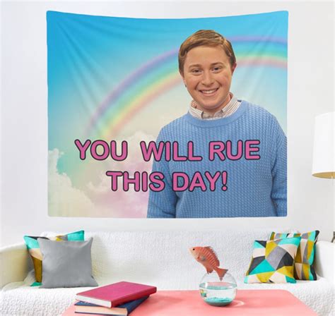 Nevel Papperman Rue This Day Meme Tapestry, Hostel Dorm Decor, Nevel ...