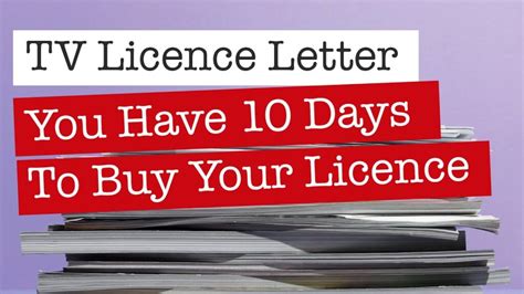 TV Licence Letter - You Have 10 Days To Get Correctly Licensed - Chilli Jon Carne