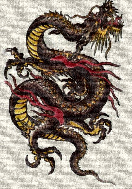 Canvas Painted Chinese Dragon by Sentheras on DeviantArt