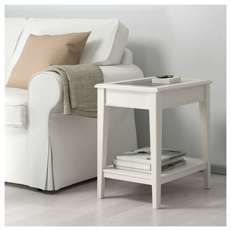 LIATORP Side table, white, glass, 22 1/2x15 3/4" - IKEA | Ikea side table, White side tables ...