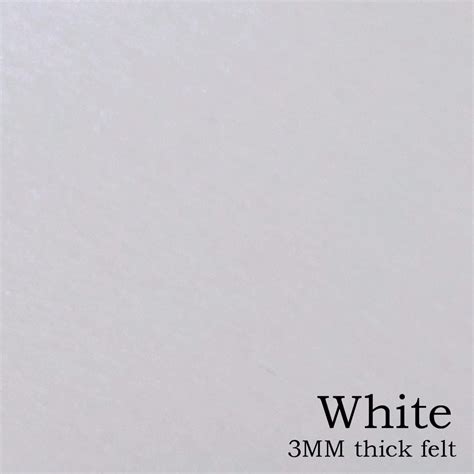 White - 3mm thick felt sheet - American Felt & Craft