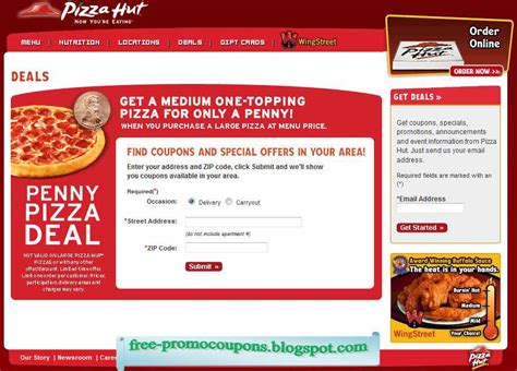 Printable Coupons 2020: Pizza Hut Coupons