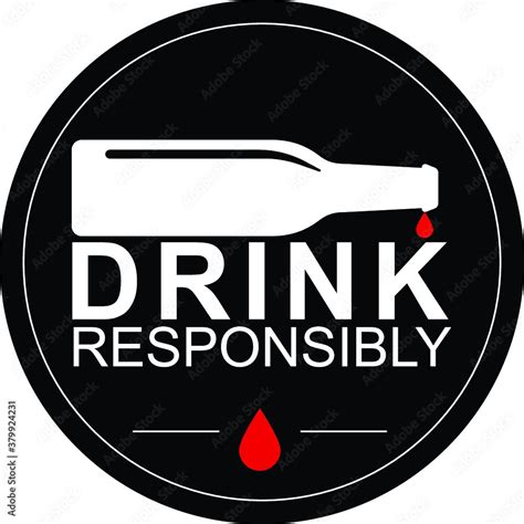 Drink Responsibly Logo Stock Vector | Adobe Stock