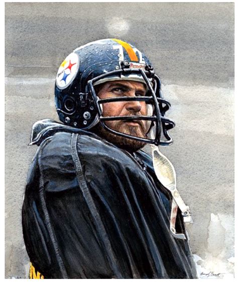 Gerry Mullins, #72 Pittsburgh Steelers watercolor by George Gaadt ...