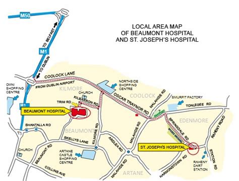 Beaumont Hospital - Local Area Map