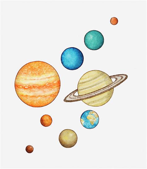 Illustration Of The Planets Of The by Dorling Kindersley