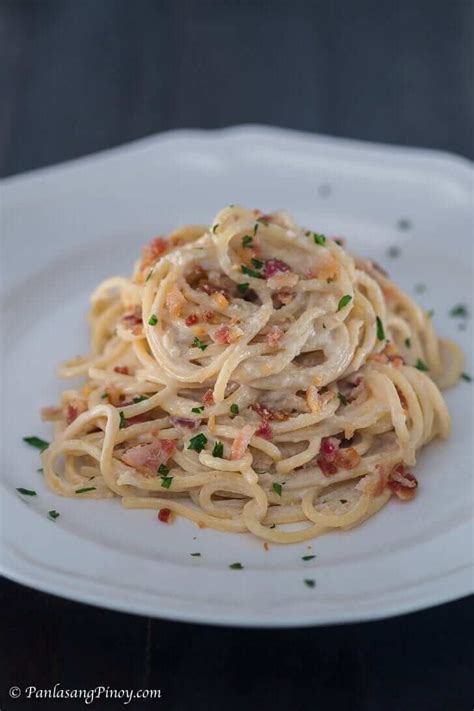 Carbonara Recipe Filipino Style - Panlasang Pinoy