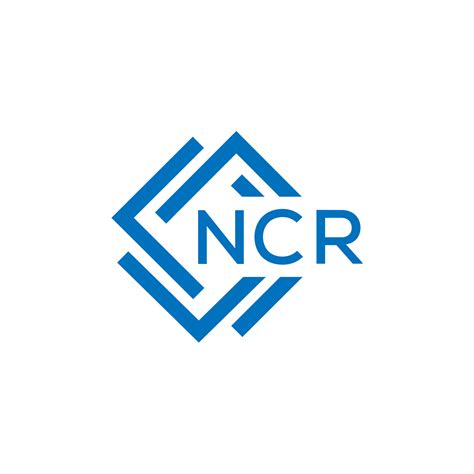 NCR letter logo design on white background. NCR creative circle letter ...