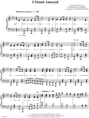 "I Stand Amazed" Sheet Music - 4 Arrangements Available Instantly - Musicnotes