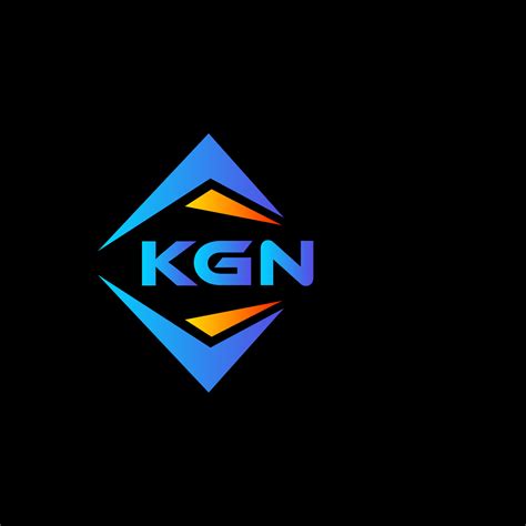 KGN abstract technology logo design on Black background. KGN creative initials letter logo ...