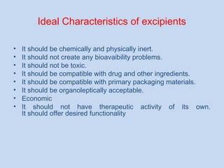 PHARMACEUTICAL EXCIPIENTS | PPT