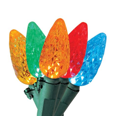 Holiday Living 50-Count 12.2-ft Constant Multicolor C6 LED Plug-in ...