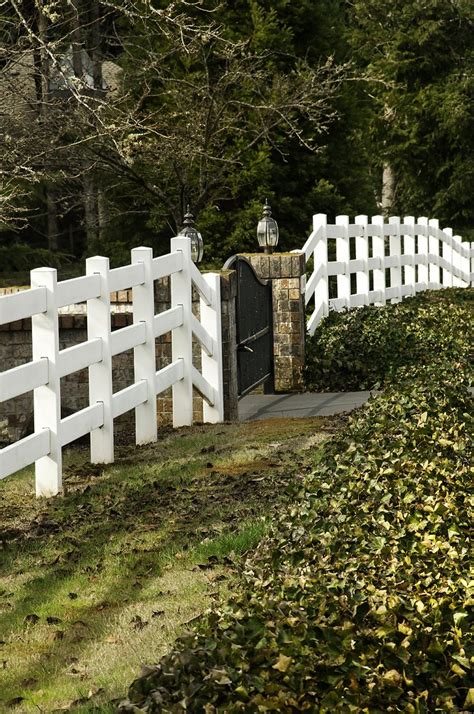 White fence and gate | Taking a walk today. White picket fen… | Flickr