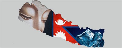 Flag Map Of Nepal