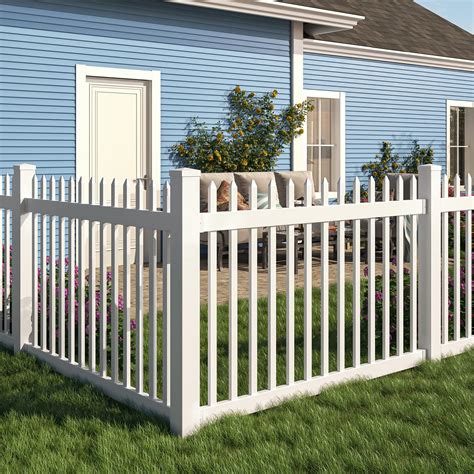 WamBam No-Dig BL19101 Nantucket Picket Vinyl Fence, White, 4' H Nantucket Fence for sale | Mesa ...